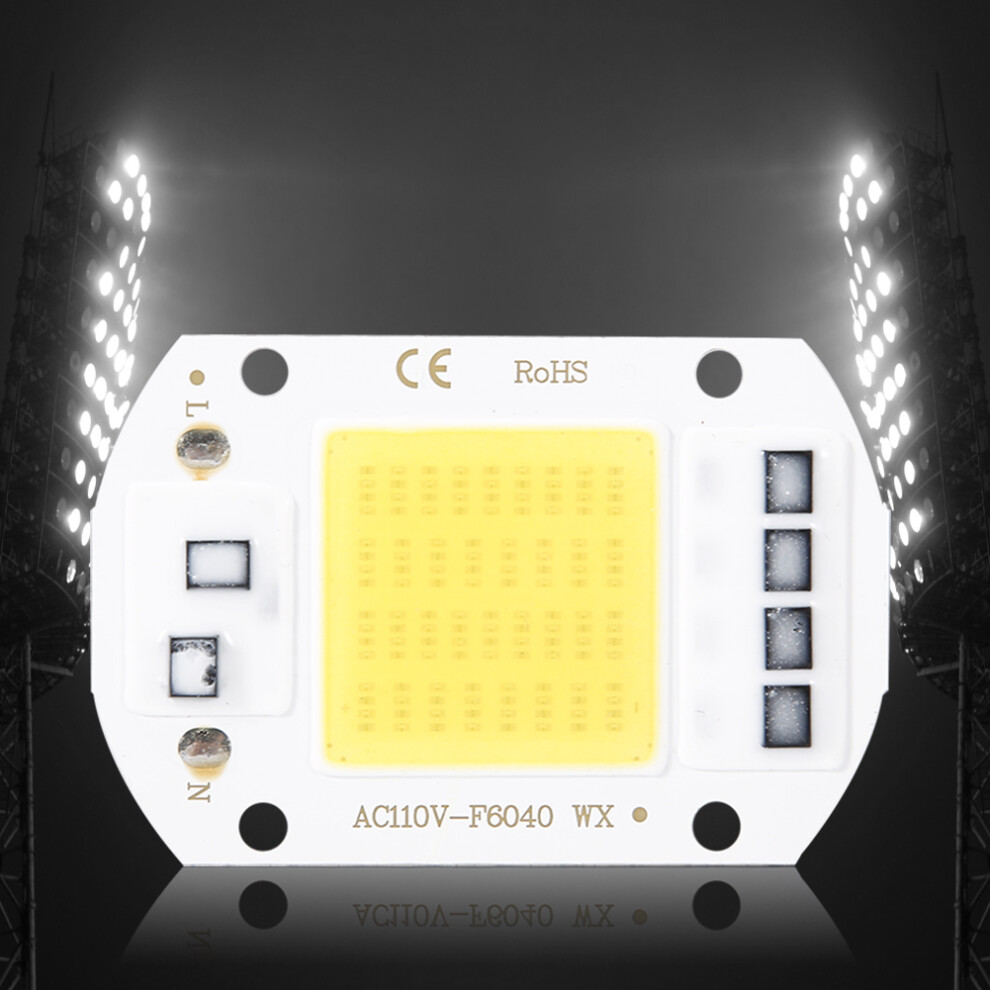 50W 2Pcs Ac110v Cob Led Chip 6X4cm - High Lumen Source White/Light 4981363242305