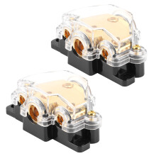 2pcs Power Distribution Block 1 in 3 Out, 0/2/4/8GA, Auto Car Boat
