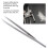 Edelstahl DIY Schmuckpinzette NoLock Silber 8