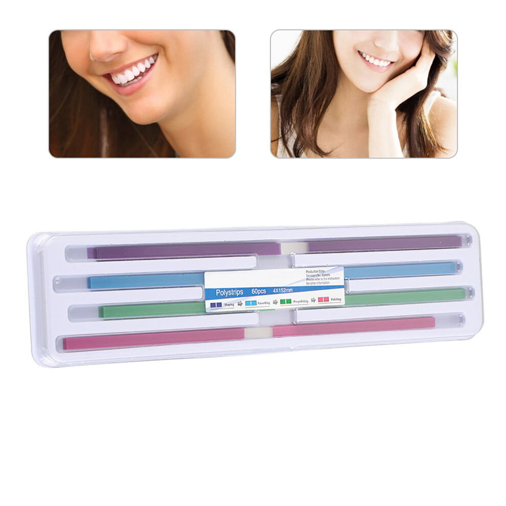 60Pcs Abrasive Strips Dental Kit - Ideal for Teeth Contouring & Polishing