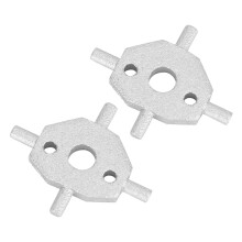 2718932755803.3x2.8x0.4cm Silber Düsenabdeckung Pivot