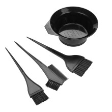 4-teiliges Haarfärbepinsel- und Schüssel-Set für Salon & Zuhause