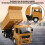 Durable RC Dump Truck 1:24 Scale with Remote Control and LED Lights 10