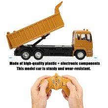 Durable RC Dump Truck 1:24 Scale with Remote Control and LED Lights