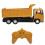 Durable RC Dump Truck 1:24 Scale with Remote Control and LED Lights 12