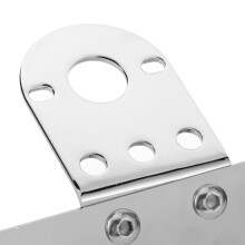 Aluminium Alloy Motorcycle License Plate Mount Bracket 100x180mm Silver
