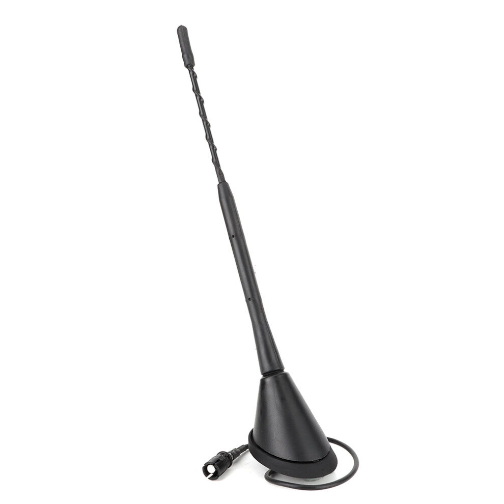 Car Fm Radio Antenna 9Inch Spiral Rod Mast Universal Aerial For Autos Black 4931363246575