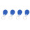 High-Quality 100 Pcs Blue RFID Keychains for Secure Access Control 1
