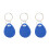 High-Quality 100 Pcs Blue RFID Keychains for Secure Access Control 14