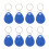 High-Quality 100 Pcs Blue RFID Keychains for Secure Access Control 15