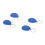 High-Quality 100 Pcs Blue RFID Keychains for Secure Access Control 11