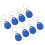 High-Quality 100 Pcs Blue RFID Keychains for Secure Access Control 13