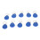 High-Quality 100 Pcs Blue RFID Keychains for Secure Access Control 10