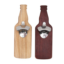 Rustikaler Flaschenöffner aus Holz, einzigartiges Geschenk für Männer, Väter und Ehemänner, magnetische Wandmontage mit automatischer