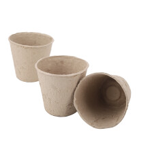 50 Stück biologisch abbaubare Torf-Zellstoff-Anzuchtbecher 8  8 cm