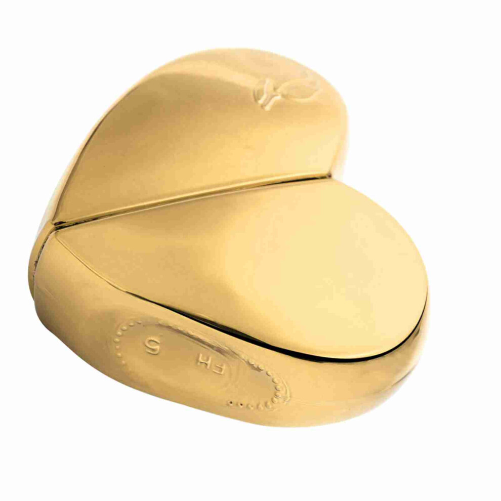 Gold Elegant Heart 25Ml Travel Perfume Atomizer - Refillable Sprayer
