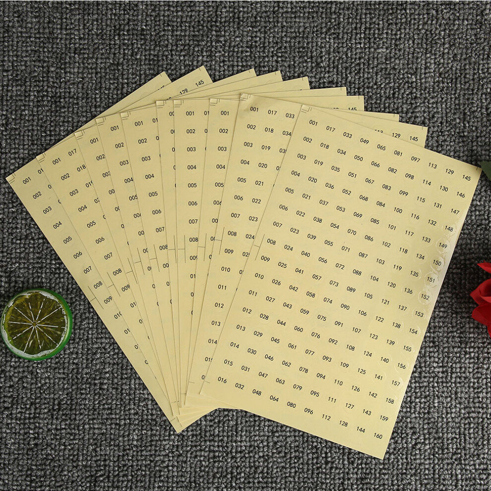 Waterproof Round Colour Mark Stickers for Gel Polish Self Adhesive