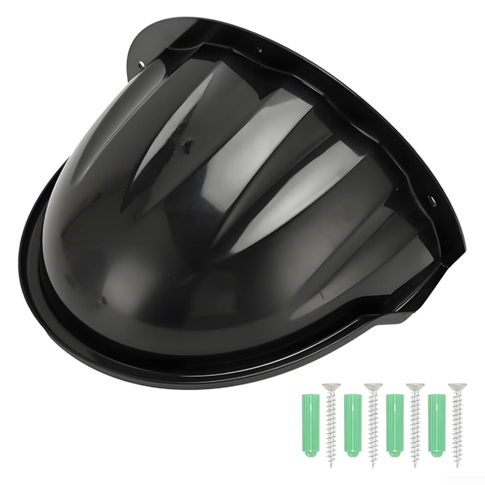 Weatherproof Outdoor Camera Protection Cover, Dustproof Housing For Security Cameras, Wall Or Chimney Mounting, Black 9105992281671