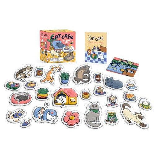 Cat Cafe Magnet Set by Alasdair Stuart Other Book
