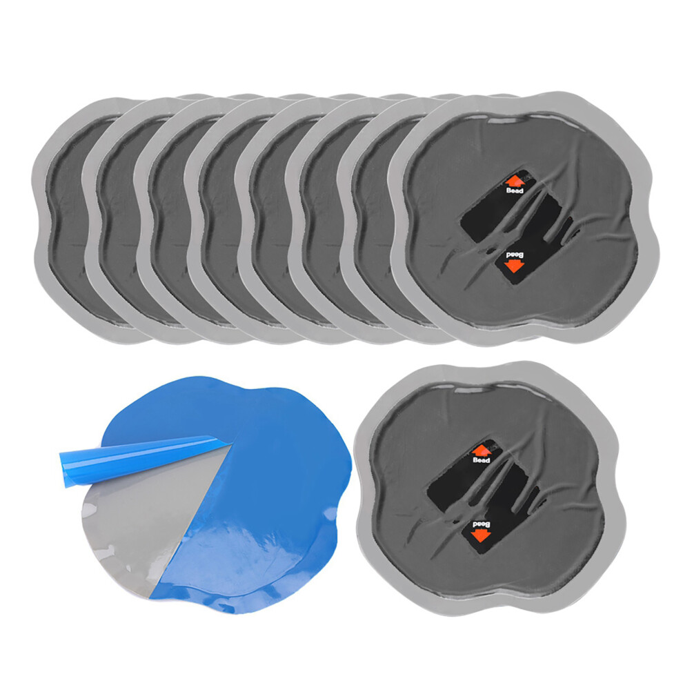 10Pcs 115Mm Natural Rubber Tire Patches For Puncture Repair Cold Seal Tubeless 7891363247415