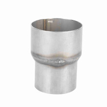 Auspuff-Reduzierstück aus Edelstahl 2,5–3 Zoll Silber
