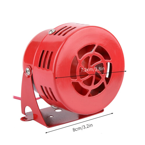 Loud Red Motorcycle Air Horn – Durable, Compact, Sound Modification 2