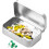 Rectangular Storage Container Small Metal Tin With Lid Tinplate Slide Cover Jewelry Organizer Silver 3
