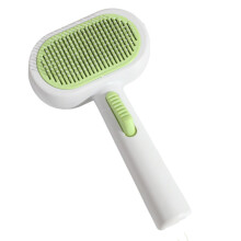 Double Side Pet Comb For Cats Home Salon Use Deshedding Tool For Loose Hair Undercoat White Cat Shedding Brush