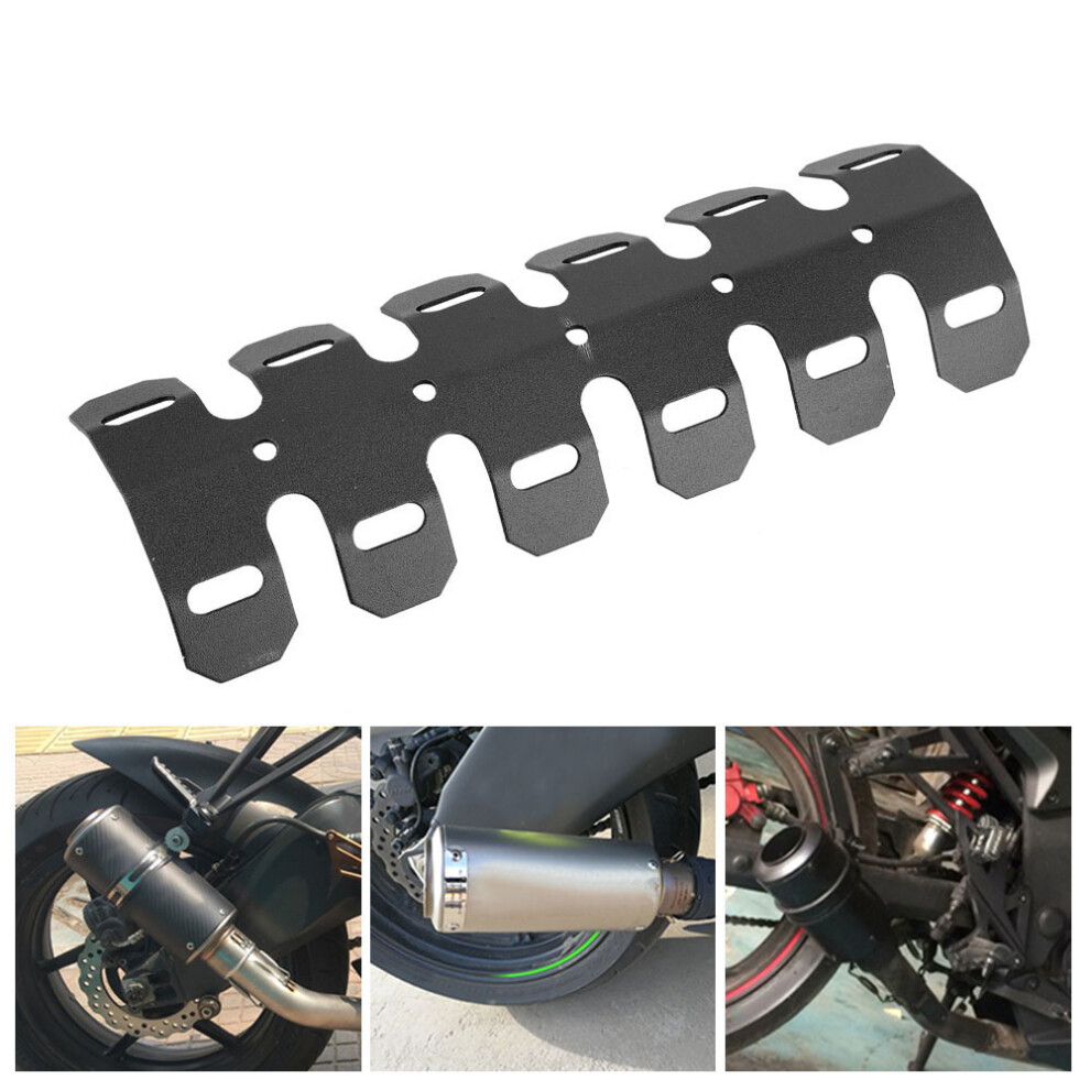 Exhaust Pipe Protector Cover For Motorcycle Modified Exhaust Hoods Black 8751363250190