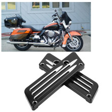1 Paar CNC-Verriegelungsabdeckungen Touring 1993-2013 Schwarz
