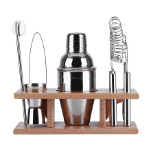 Professionele bartenderkit: cocktailshakerset voor mixologie, gereedschap van 18/8 roestvrij staal, elegant uiterlijk, niet-giftig, massief en