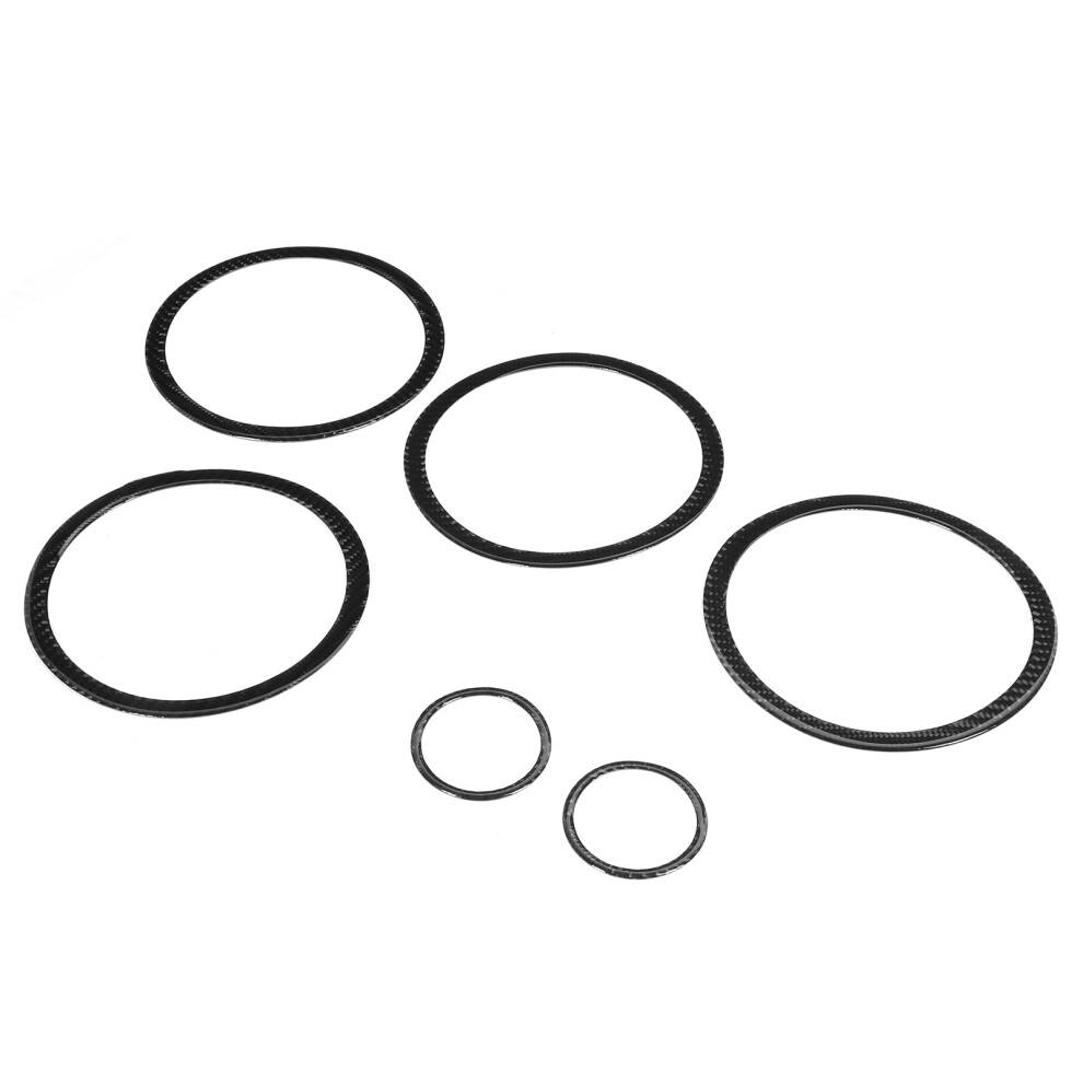6Pcs Car Door Speaker Cover Horn Trim For Rav4 2006Â2012 Carbon Fiber 8191363252686