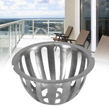 Garden & Balcony 100mm Stainless Steel Round Roof & Floor Drain Anti-Blocking