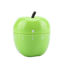 Cronometru de bucătărie mecanic, non-toxic, numărătoare inversă manuală, ecologic, formă drăguță de măr, compact și mic, utilizare