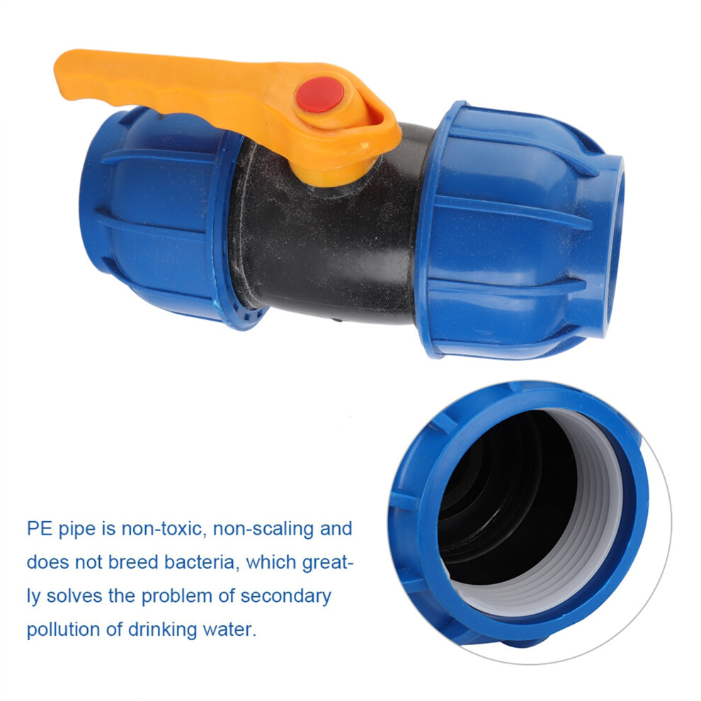 63Mm Pe Ball Valve Water Pipe Fitting For Ppr Pvc Pvc Pipe Connectors 7891363239786