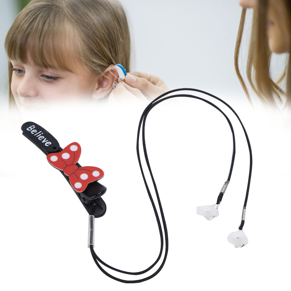 Lightweight Hearing Aids Clip with Anti-Lost Rope for Seniors and Adults