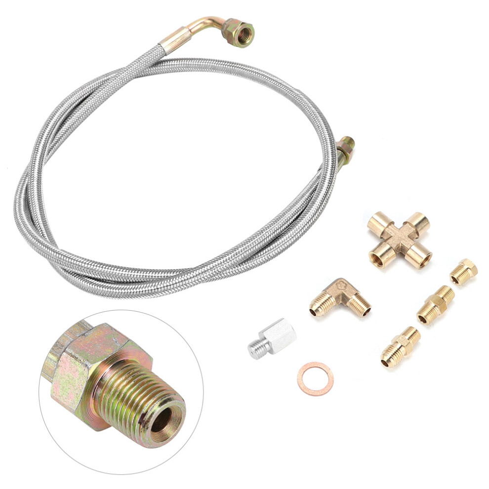 36In Steel Turbo Oil Feed Line 1/8Npt For T3/T4/T70 6921363256375