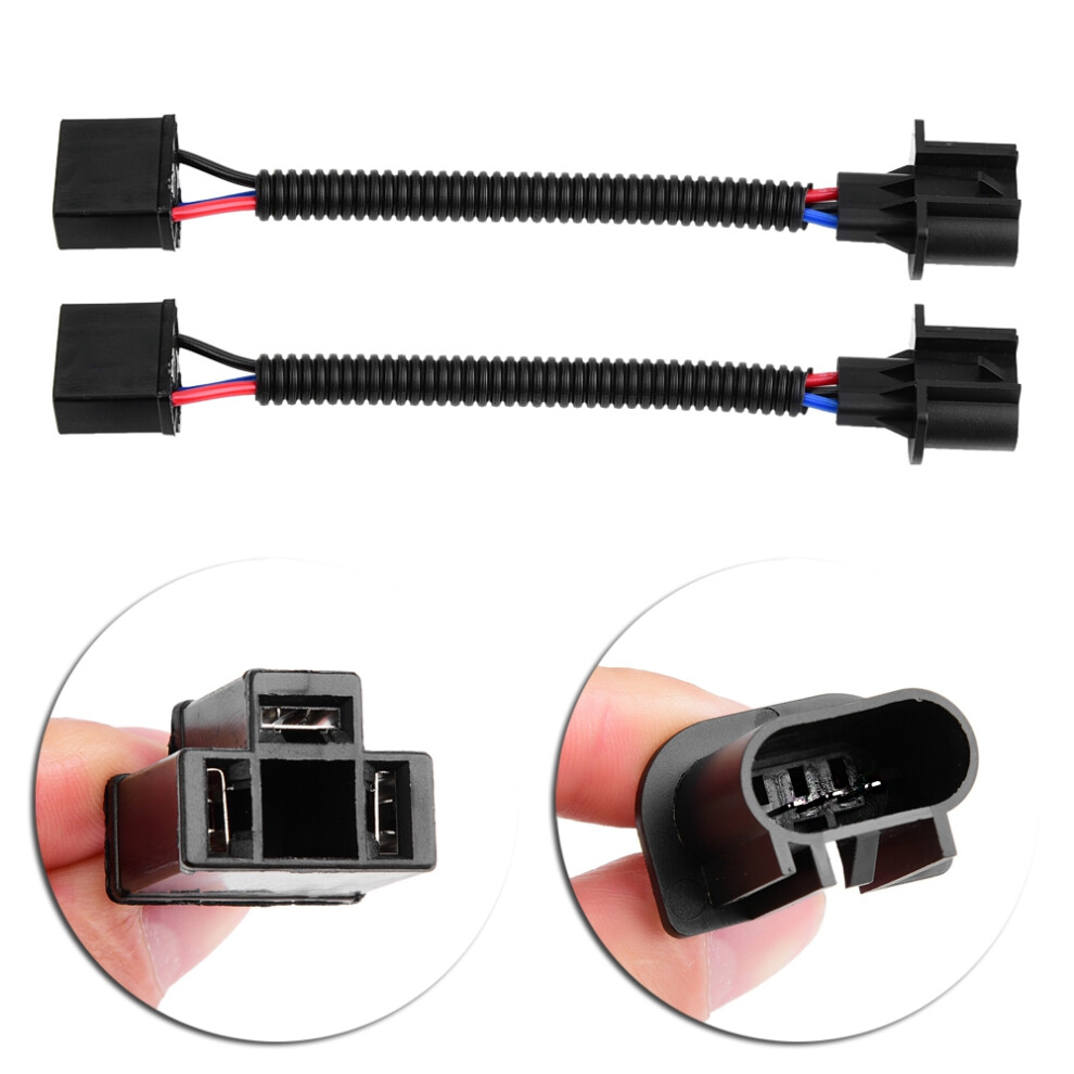 High Quality 2Pcs H4 Female To H13 Male Adapter For Headlights 9321363253850