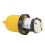 30Amp RV Cord Locking Plug with Cover Ring, 7.5in, Durable Plastic 12