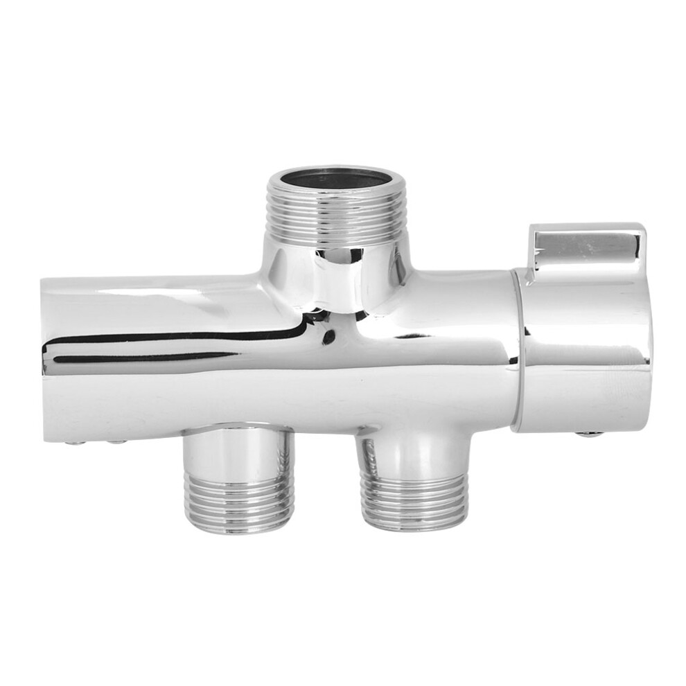 Bathroom G1/2'' Wall Mounted Shower Diverter Dual Head Separator Valve 9431363257915