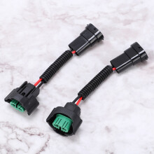 2Pcs H11 Bulb Adapter Socket Female Male Wire Plug for Car Headlight