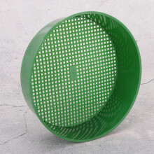 4 Stück PP grünes Kunststoffnetz-Sieb 20,6 x 20,6 x 5,5 cm