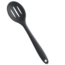 Bunte Küchenhelfer, Silikon-Schlitzlöffel, robust und hitzebeständig, kratzfest, leicht zu reinigen und spülmaschinenfest, 27 cm lang,