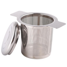 Infusor de té de hojas sueltas, infusor de té de acero inoxidable, filtro multiusos, malla extrafina, perfecto para el hogar o la oficina, fácil