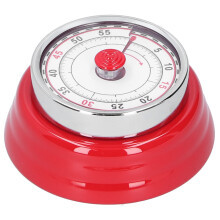 Cronometru mecanic din oțel inoxidabil, ceas de bucătărie, numărătoare inversă, memento magnet, echipat cu baterie, scară precisă fără