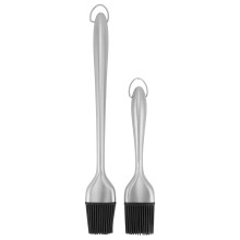 2 Teile/satz Edelstahl Öl Pinsel mit Food Grade
