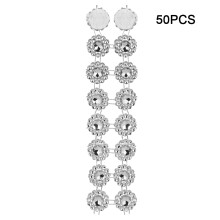 Botones de cristal para decoración, perlas, adornos de diamantes de imitación, diseño de malla, simula diamantes de imitación caros, brilla