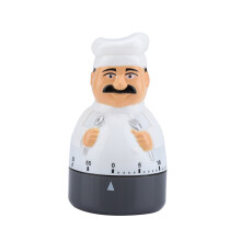 Cronometru mecanic de gătit, cronometru de bucătărie elegant în formă de bucătar pentru coacere și gătit fiabile, memento de alarmă puternic