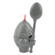 Cartoon Egg Holder with Sword Spoon Durable Plastic Perfect for Gifting