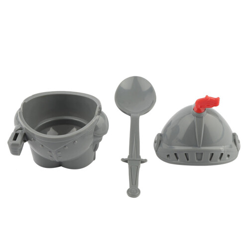 Cartoon Egg Holder with Sword Spoon Durable Plastic Perfect for Gifting 1